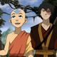 Avatar's Aang and Zuko, in animated form.